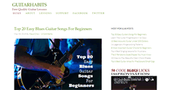 Desktop Screenshot of guitarhabits.com