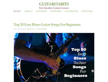 Tablet Screenshot of guitarhabits.com